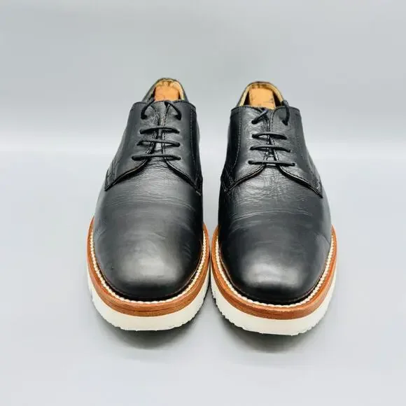 Ariat Shoes Mens 8.5 Black Leather Two24 Oxford Vibram Sole Casual Sneakers